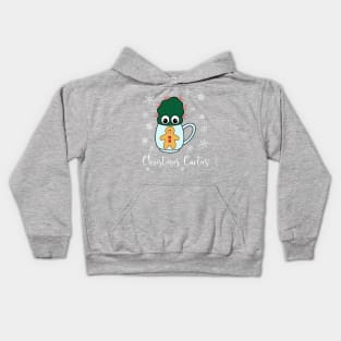 Christmas Cactus - Small Cactus With Red Spikes In Christmas Mug Kids Hoodie